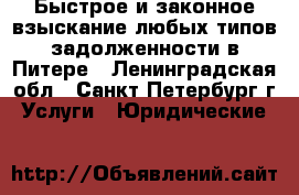 Быстрое и законное взыскание любых типов задолженности в Питере - Ленинградская обл., Санкт-Петербург г. Услуги » Юридические   
